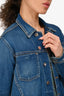 L'Agence Blue Denim Button Up Jacket Size S