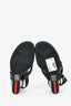 Prada Black Patent Leather Wedged Sandals Size 41
