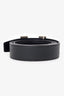 Hermès Black Leather Reversible Belt Size 95