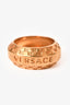 Versace Gold Tone Medusa Ring Size 25