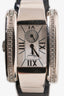 Chopard La Strada Diamond Quartz Movement Watch With Deep Blue Alligator Strap