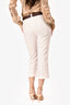 Loro Piana White Cotton Cropped Trousers Size 40