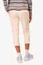 Brunello Cucinelli Vintage Cream Cotton Capris Size 2