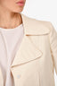 Giambattisa Villa Cream Silk/Wool Cropped Jacket Size XS