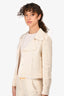 Giambattisa Villa Cream Silk/Wool Cropped Jacket Size XS