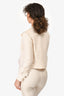 Giambattisa Villa Cream Silk/Wool Cropped Jacket Size XS