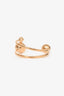 Christian Dior Gold Tone Faux Pearl Cuff Bracelet (As Is)