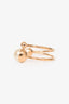 Christian Dior Gold Tone Faux Pearl Cuff Bracelet (As Is)