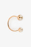 Christian Dior Gold Tone Faux Pearl Cuff Bracelet (As Is)