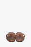 Hermes Brown Leather H Oran Sandals Size 38