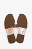 Hermes Brown Leather H Oran Sandals Size 38