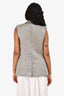 Theory Black/White Cotton/Tweed Frayed Vest Size 2