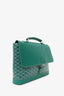 Goyard Green Goyardine Citadin Messenger Bag with Strap