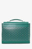 Goyard Green Goyardine Citadin Messenger Bag with Strap