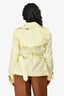 Burberry Brit Yellow Nylon Short Trench Jacket Size 8