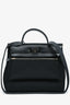 Hermès 2022 Black Toile Canvas/Leather Herbag 31