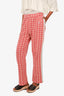 Bonner Red/White Patterned Pants Est. Size S