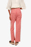 Bonner Red/White Patterned Pants Est. Size S