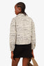 Paloma Wool Black/White Denim Text Print Jacket Size M 'As Is'