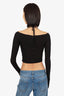 Dion Lee Black Rushed Jersey Halterneck Top Size 0