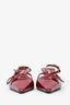 Miu Miu 2024 Burgundy Patent Leather Slingback Heels Size 36.5