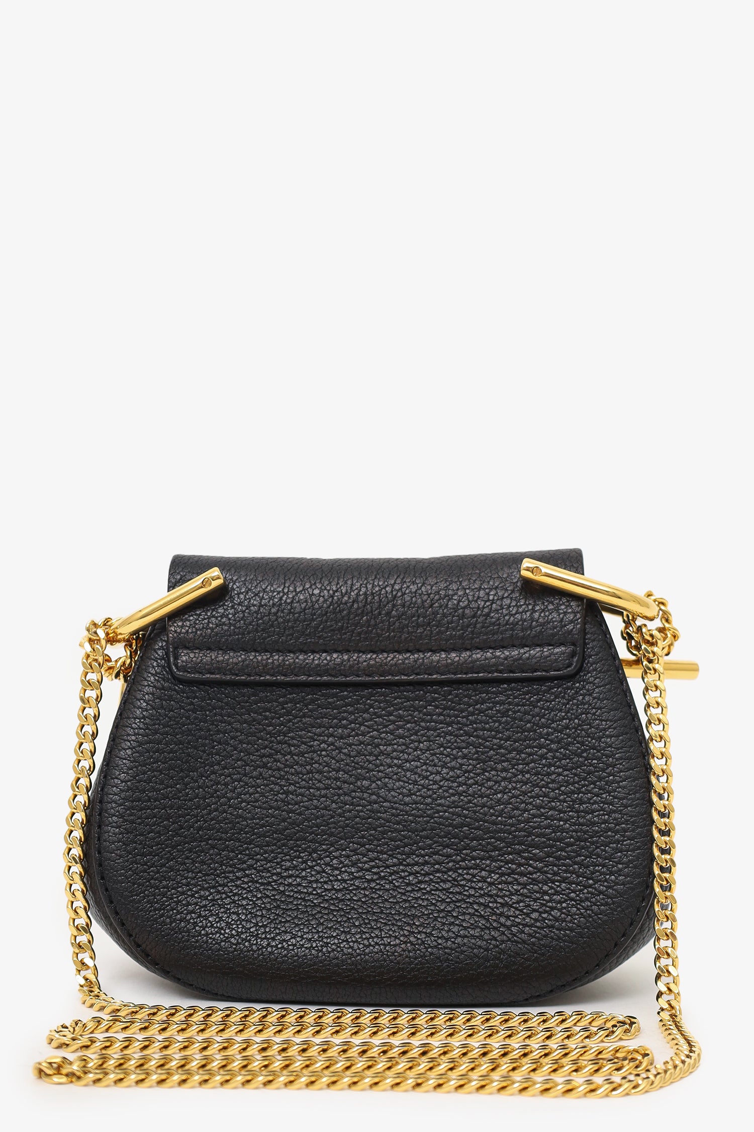 chloe mini drew crossbody backpack Chloe Black Leather Mini Drew Bag – Mine & Yours