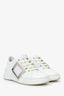 Roger Vivier White Leather Buckle Sneakers Size 35