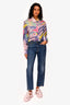 Rag & Bone Indigo Wash Denim Straight Leg 'Nina High Rise' Jeans Size 28