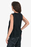Isabel Marant Etoile Black Cotton Blend Studded Sleeveless Top Size 36