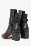 Christian Louboutin Black Leather Karistrap 70 Ankle Boots Size 36.5