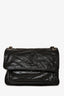 Saint Laurent Black Crinkle Leather Niki Shoulder Bag