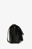 Saint Laurent Black Crinkle Leather Niki Shoulder Bag