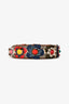 Fendi Leather Multicolour Floral Studded Strap