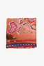 Louis Vuitton Multicolour Monogram Map Silk Scarf