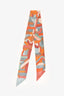 Hermès Multicolour Geometric Pattern Silk Twilly