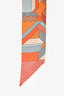 Hermès Multicolour Geometric Pattern Silk Twilly