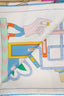 Hermès White/Multicolor Silk 'Tea for Two' Scarf Size 90cm