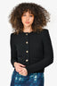 Ba&sh Black Knit Cropped Cardigan Size 0