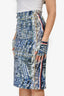 Pre-Loved Chanel™ 2016 S/S Runway Blue/Multi Tweed Midi Skirt Size 36 + Matching Gloves