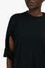 Burberry Black Cotton Dropped Cut-Out T-Shirt Size M Mens