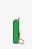 Thom Browne Green Leather Key Holder Zip Wallet