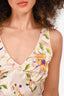 Christian Dior Vintage Cream Floral Silk Tank Top Size 6