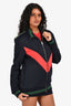 Stella McCartney Navy Red/Green Stripe Zip Up Jacket Size M