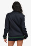 Stella McCartney Navy Red/Green Stripe Zip Up Jacket Size M