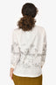 Marni White Cotton 'Drawing' Printed Button Down Shirt Size 40