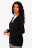 Burberry Black Wool Cashmere Blend Cardigan Size M