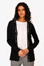 Burberry Black Wool Cashmere Blend Cardigan Size M
