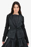 Lida Baday Black Cinched Waist Blazer Size 6