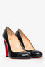 Christian Louboutin Black Patent 'Fifi' 100 Pumps Size 37.5