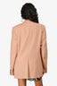 Dries van Noten Tan Wool Single Breasted Oversized Blazer Size 50